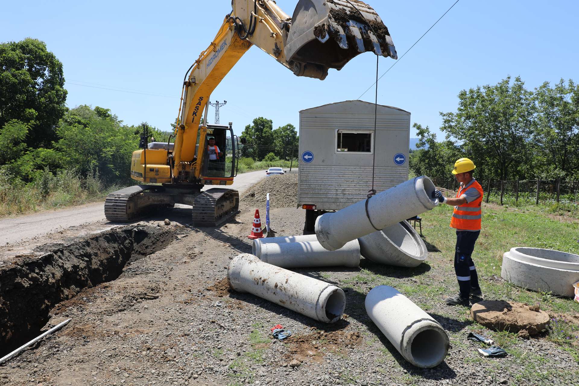 Tekkeköy'de yeni atık su hattı!