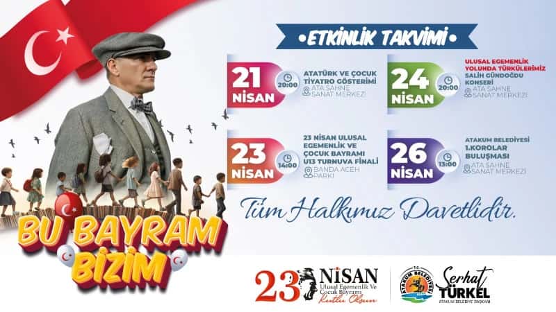 Atakum Belediyesi 23 Nisan Coşkusunu Bir Haftaya Yayıyor