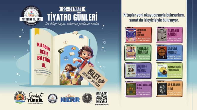 Atakum'da Tiyatro Günleri Kitap Kampanyasıyla Başlıyor