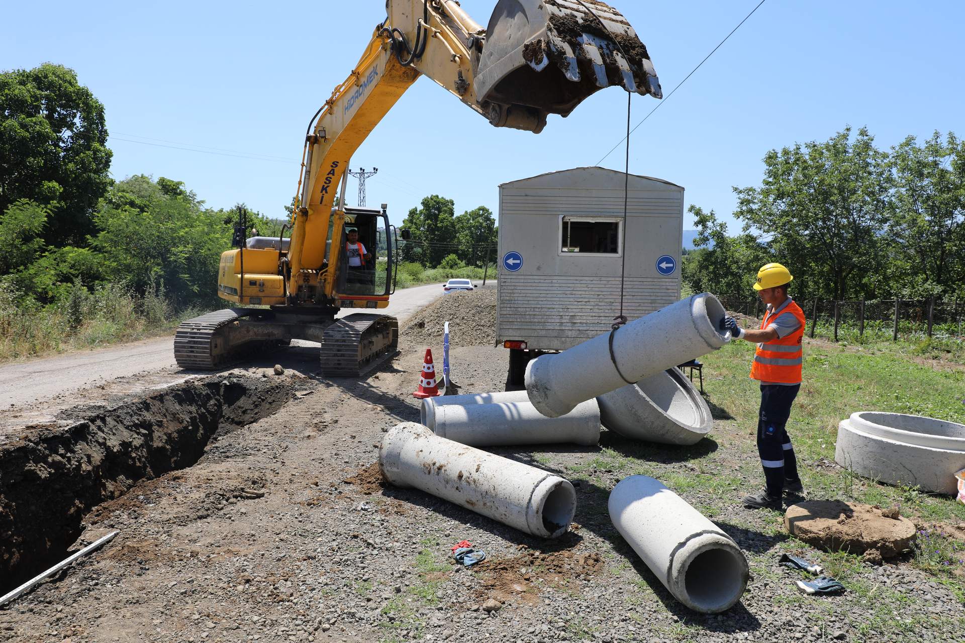 Tekkeköy'de yeni atık su hattı!