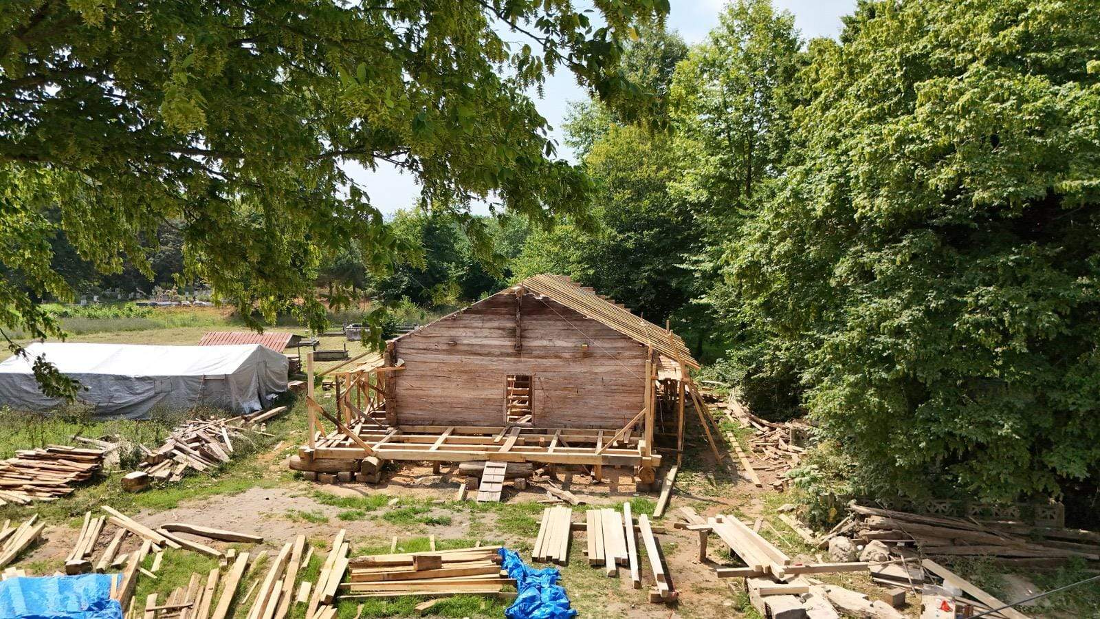 Tarihi Yeni Terme Cami'de resterasyon çalışmaları sürüyor!
