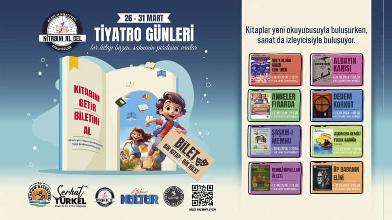 Atakum'da Tiyatro Günleri Kitap Kampanyasıyla Başlıyor