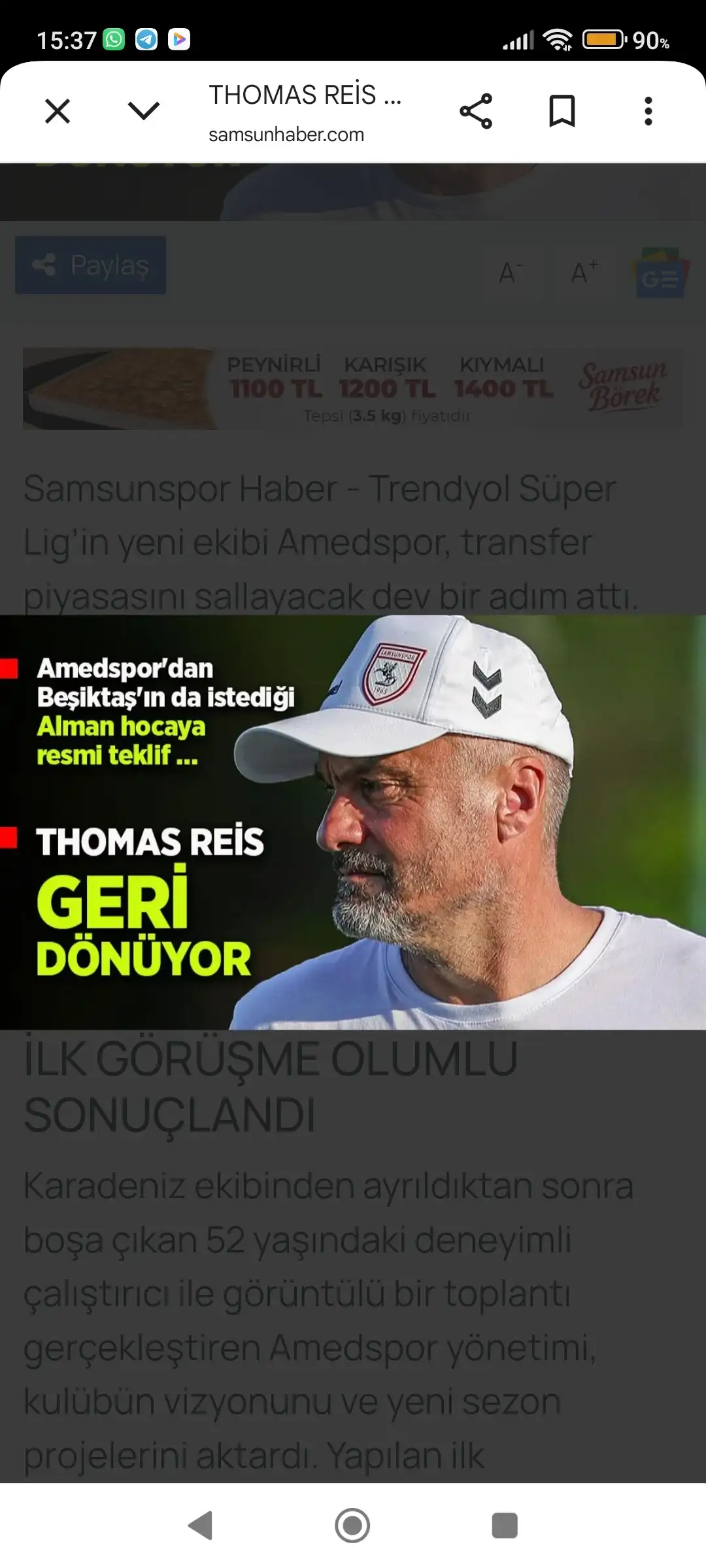 Thomas Reis Geri Dönüyor