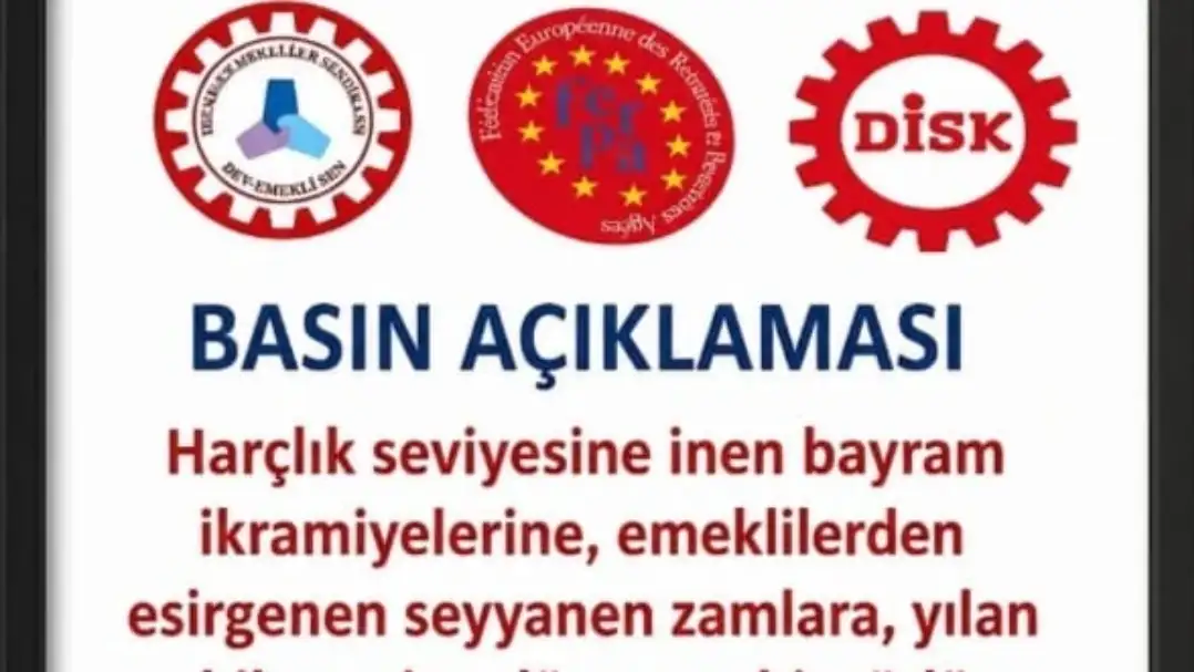 Devrimci Emekliler Sendikası’ndan Mimar Sinan Pazarı’nda Basın Açıklaması