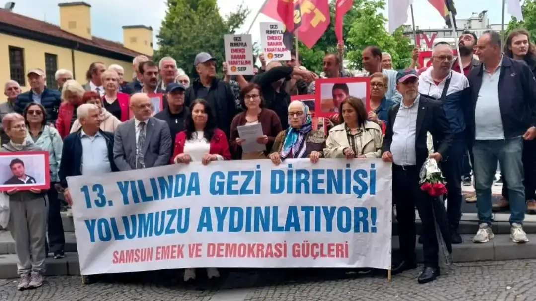Gezi Direnişi’nin 13. yılında Samsun'da anma: "Gezi şehitleri ölümsüzdür"