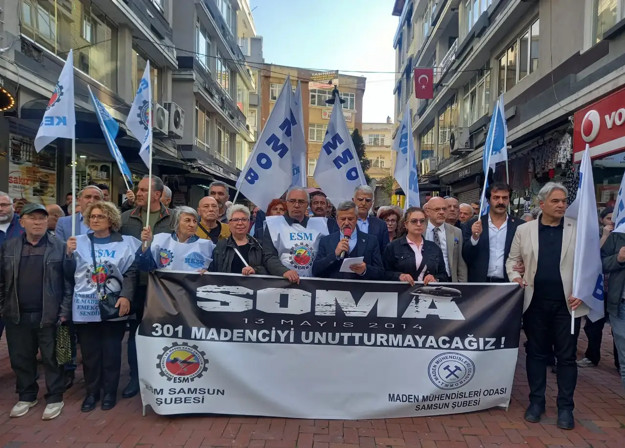 Soma maden faciası 12. yılında Samsun'da anıldı