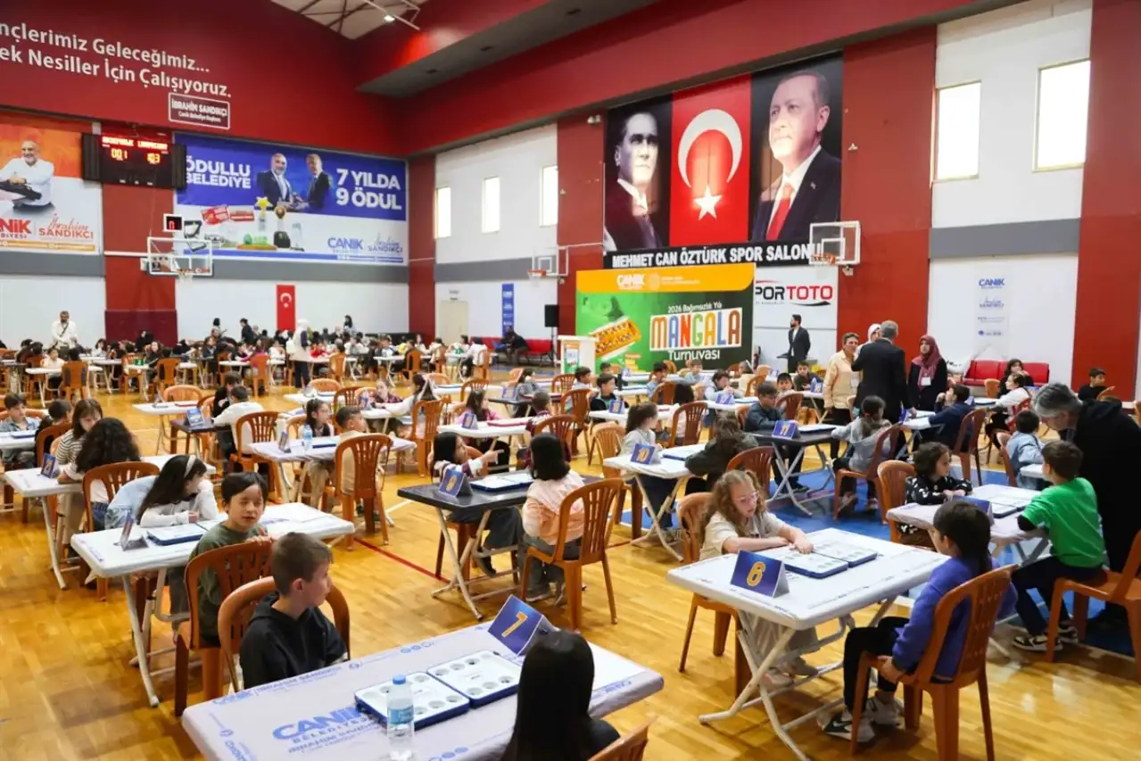 Canik belediyesi’nin mangala turnuvasında ‘bağımsız gelecek’ teması işlendi