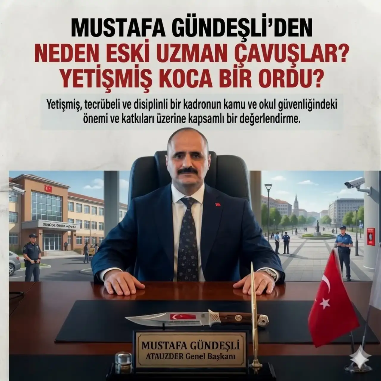 Eski Uzman Çavuşlar Göreve Hazır: "Okullardaki Güvenlik Problemini biz çözeriz!"