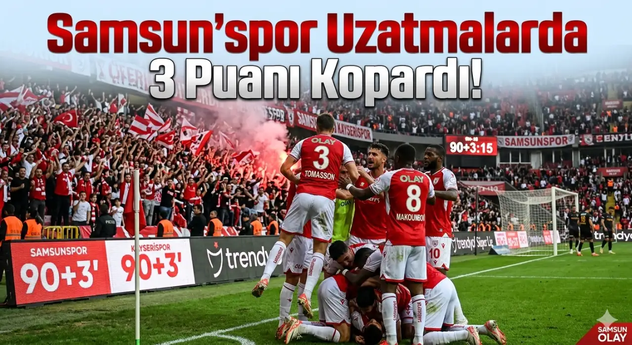 Samsunspor Kayserispor galibiyeti ile Süper Lig’de hayata döndü