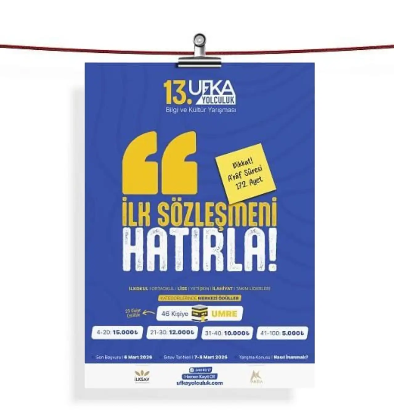 13. Ufka Yolculuk Yarışması Kayıtları Başladı