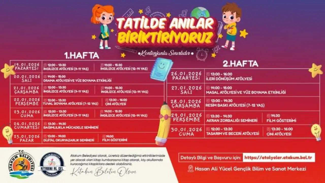 Atakum Belediyesinden Öğrencilere Tatil Motivasyonu!