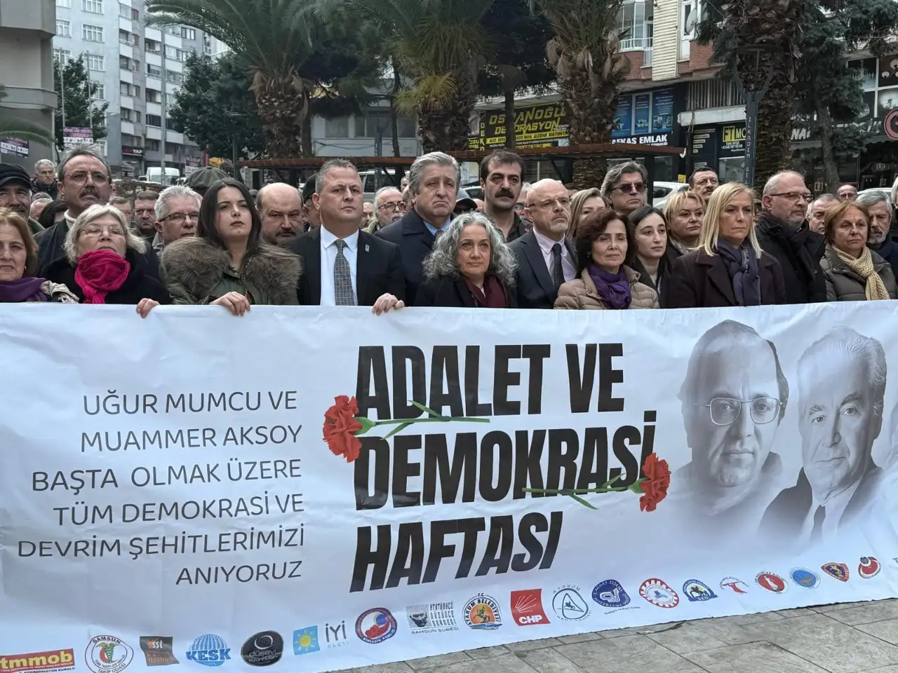 Samsun'da Adalet ve Demokrasi Haftası Uğur Mumcu Parkı'ndan başladı