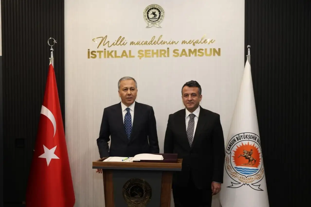 Samsun Büyükşehir Belediyesi Bakan Ali Yerlikaya’yı Ağırladı
