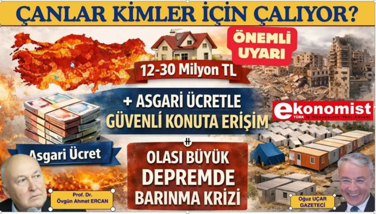 Prof. Dr. Ahmet Ercan: “Deprem Kader Değil Yoksulların Seçeneği!”