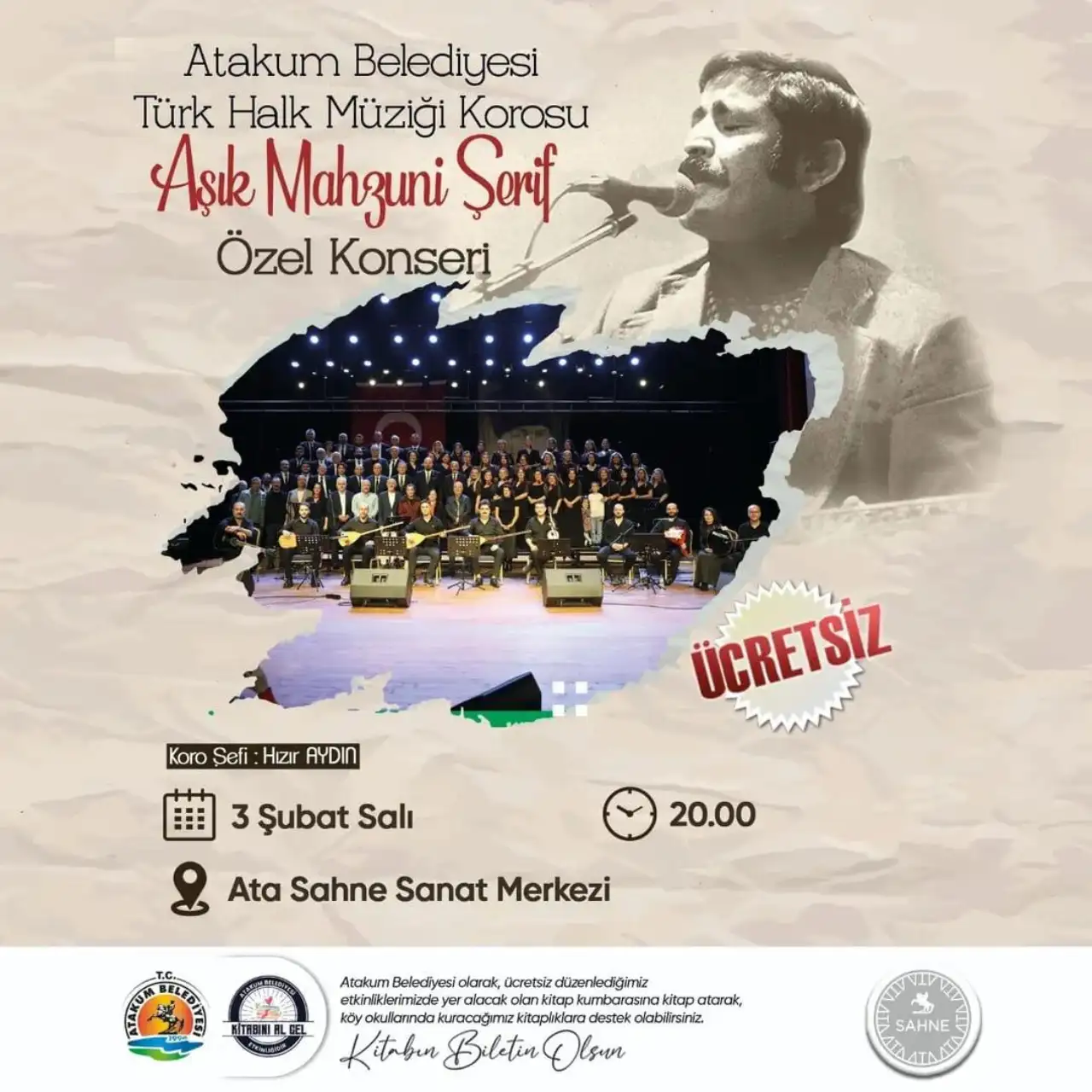 Efsane Sanatçı Aşık Mahzuni Şerif Ata Sahne’de Türkülerle Anılacak