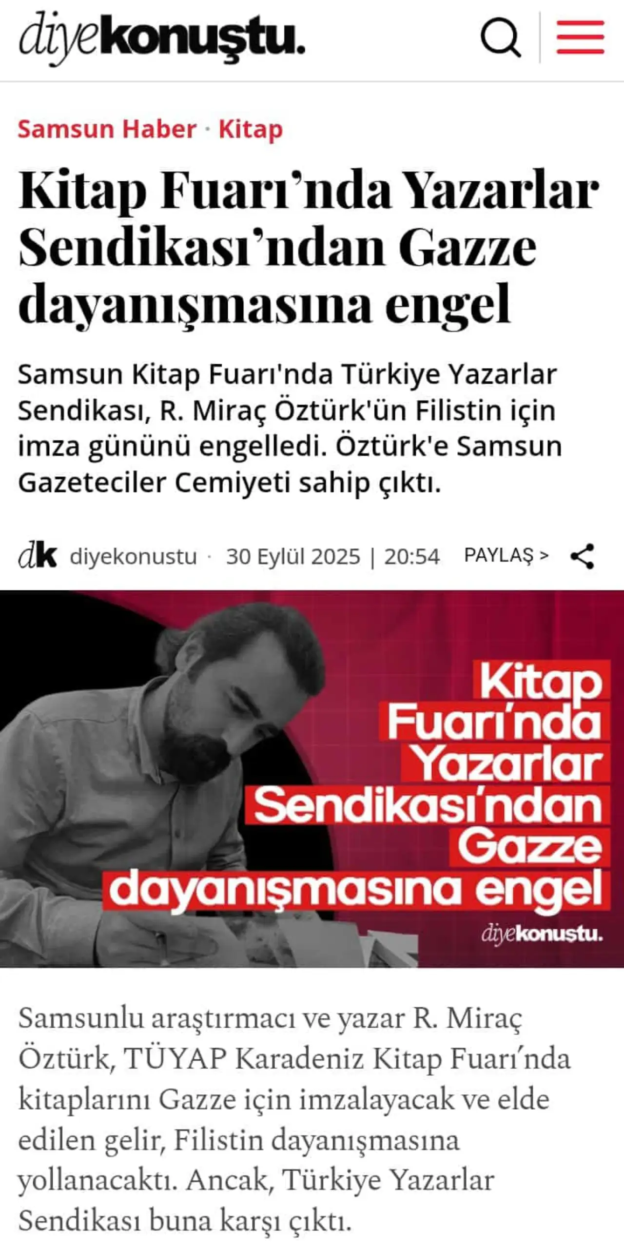 "Gazze için imza günü" yanlış anlaşıldı!