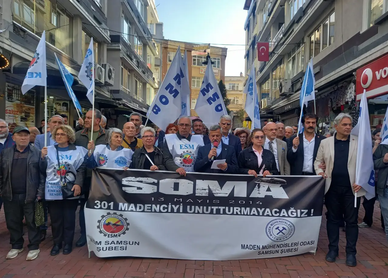 Soma maden faciası 12. yılında Samsun'da anıldı