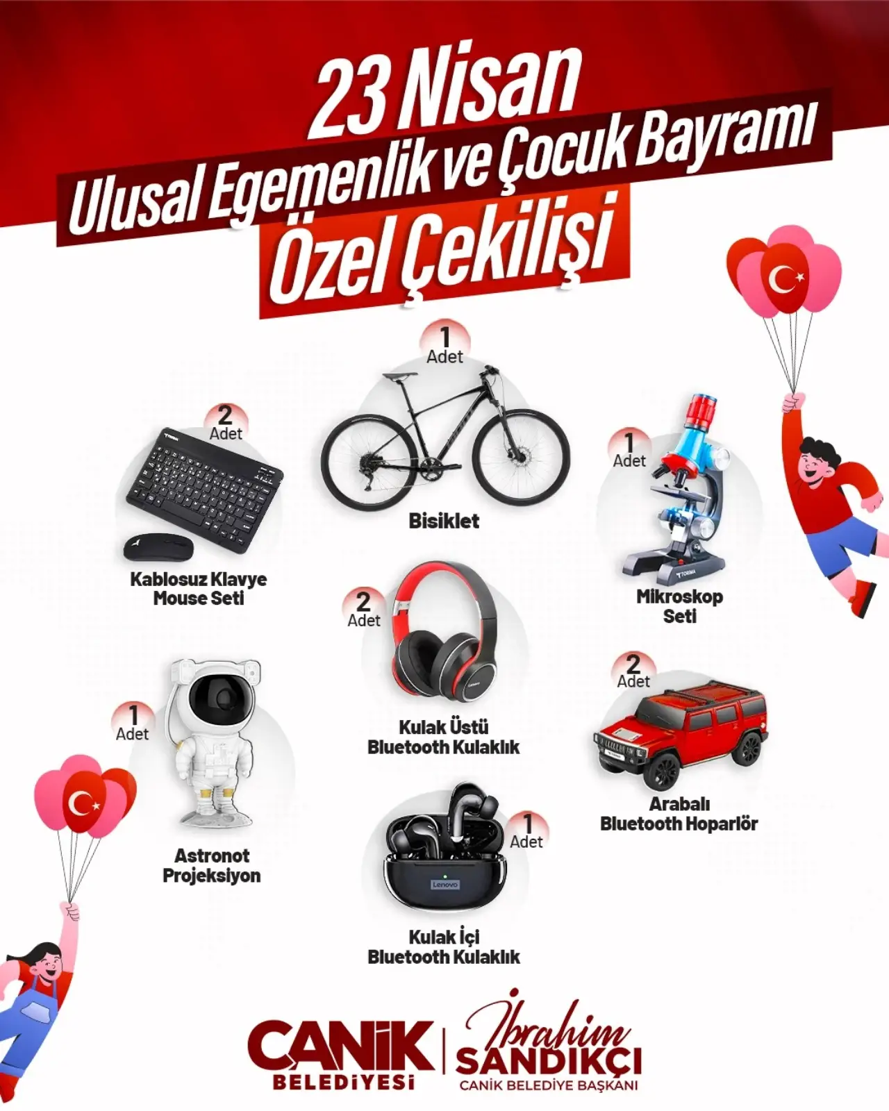 Canik Belediyesi 23 Nisan Çekilişi Başvuruları Başladı